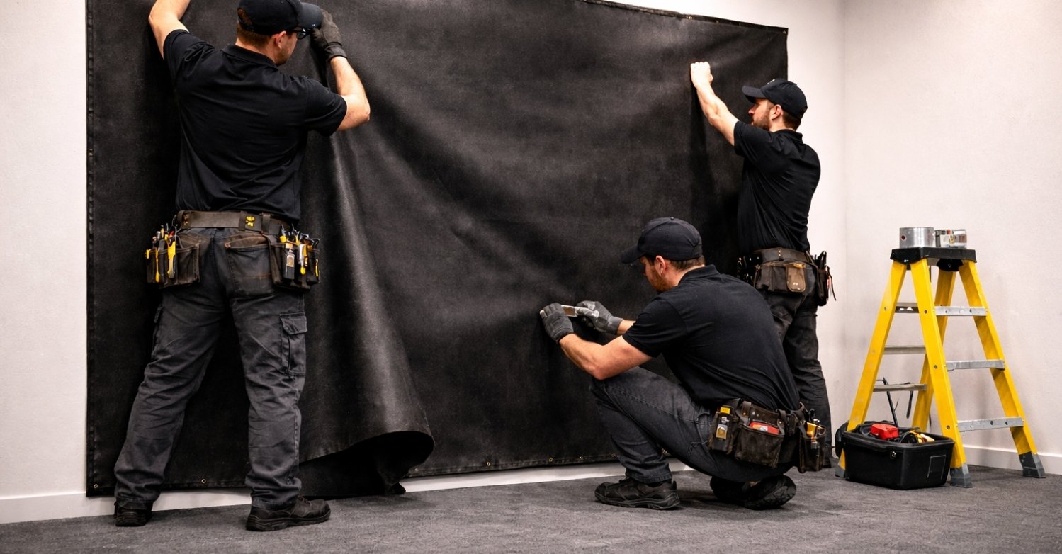 SoundBlanket 4mm sound isolation membrane for auditorium walls and ceilings